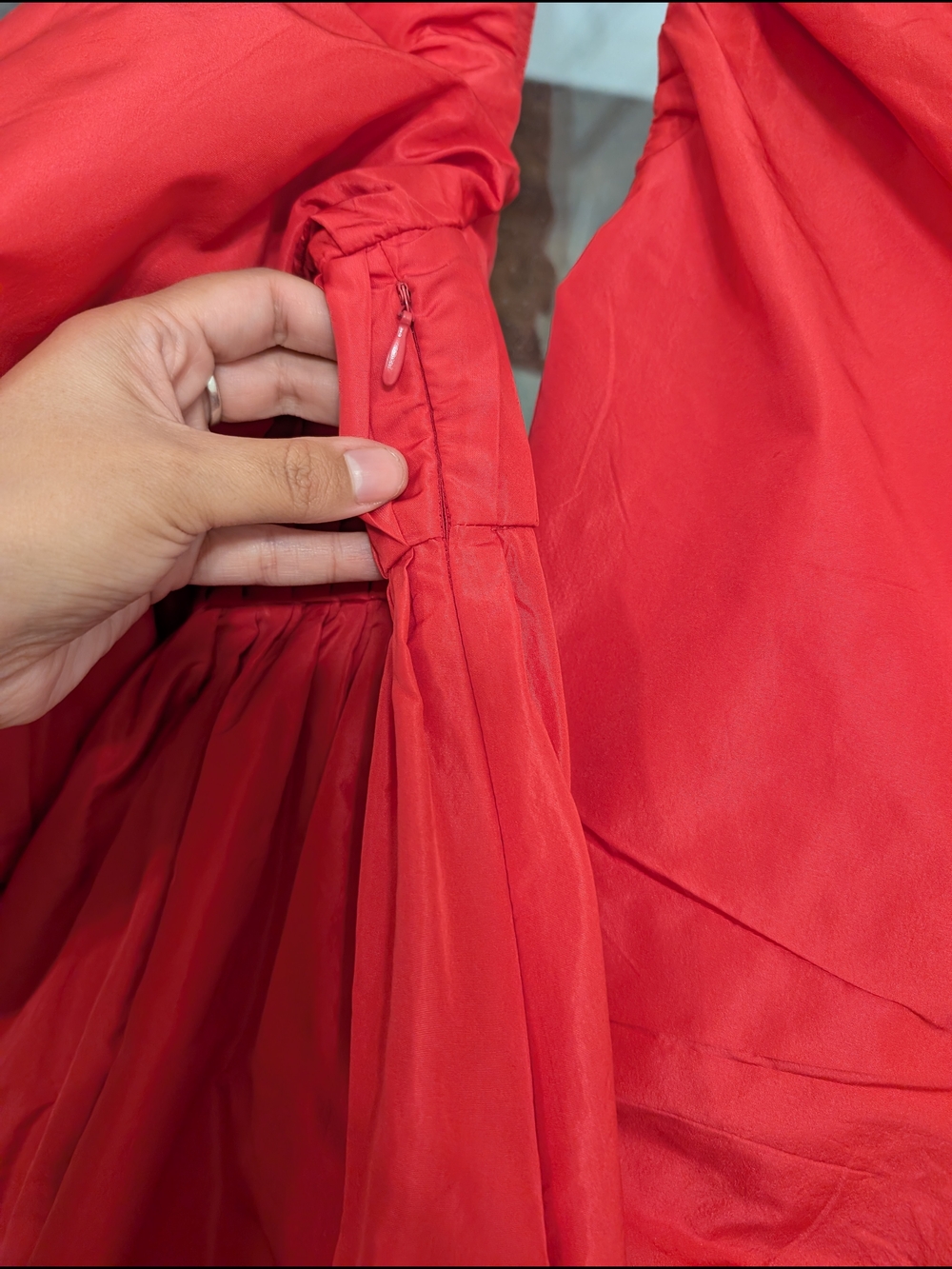 Zara Bright Fuchsia Pleated Mini Dress - Picture 5 of 6